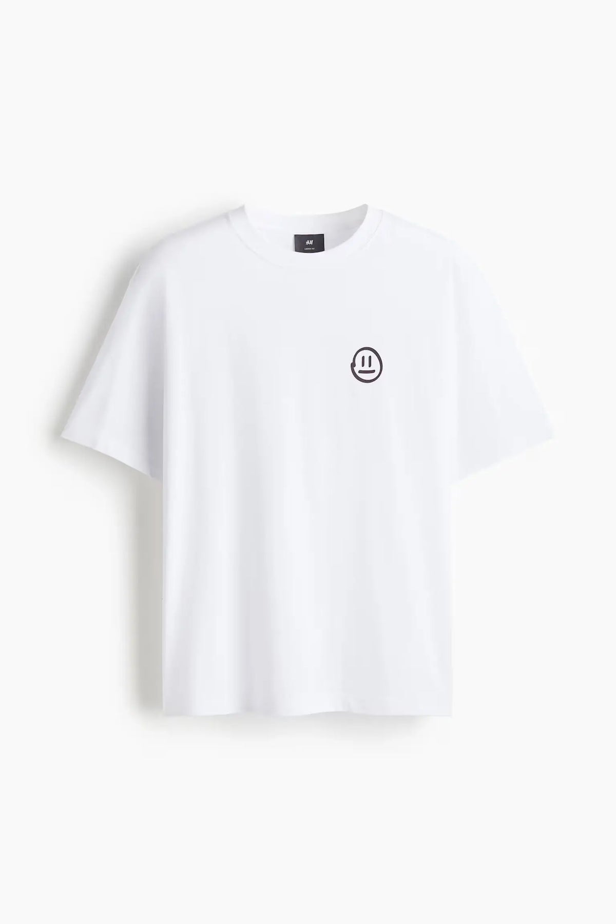 Skydot Smiley Minimal White Tee Skydot