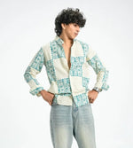 Skydot Berry Block Print Shirt Skydot
