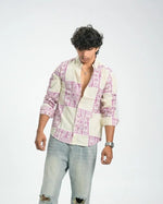 Skydot Berry Block Print Shirt Skydot