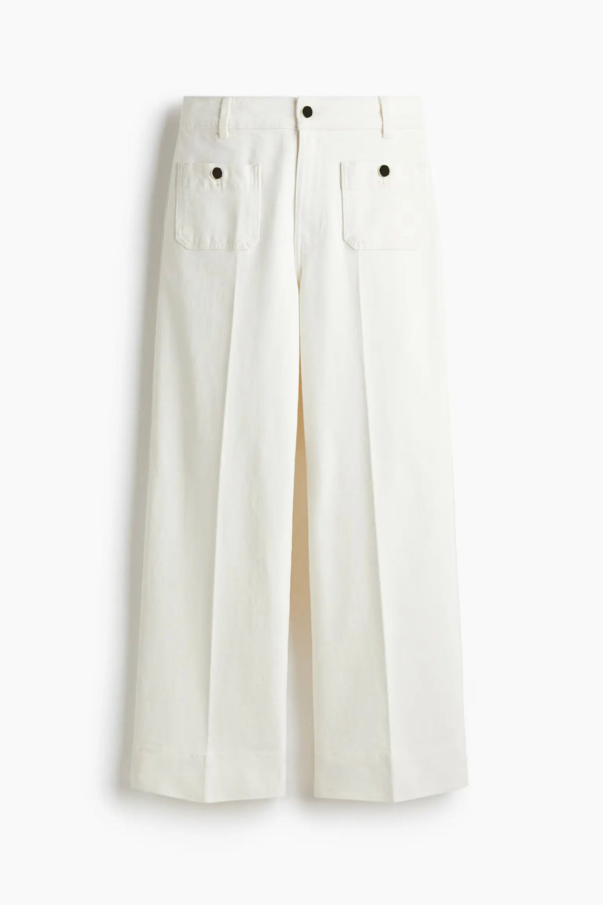 Skydot Ivory Pocket Wide Pants Skydot