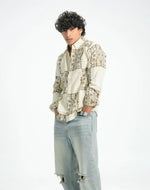 Skydot Berry Block Print Shirt Skydot